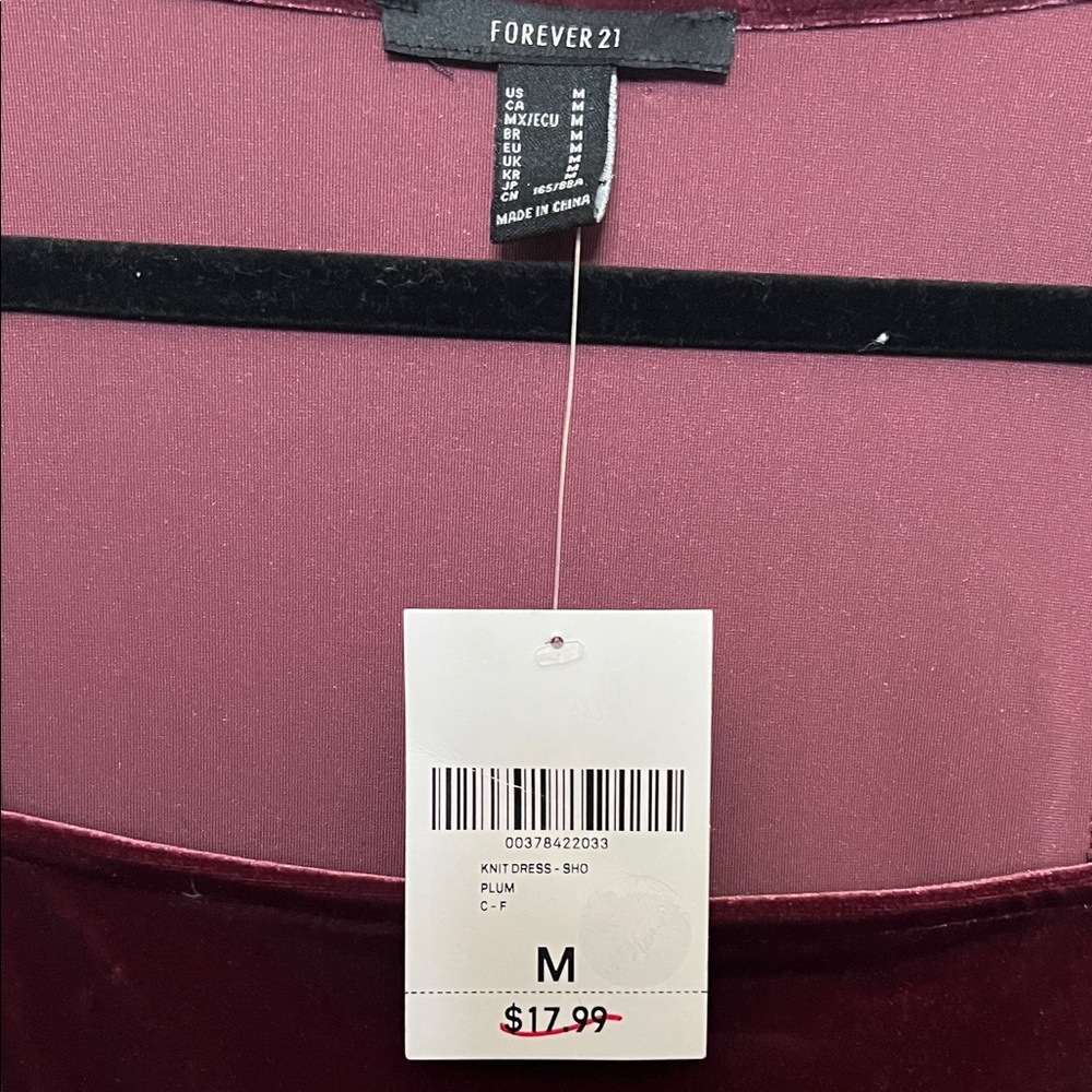 Forever 21 Deep Red Long Sleeve Dress - Picture 2 of 5